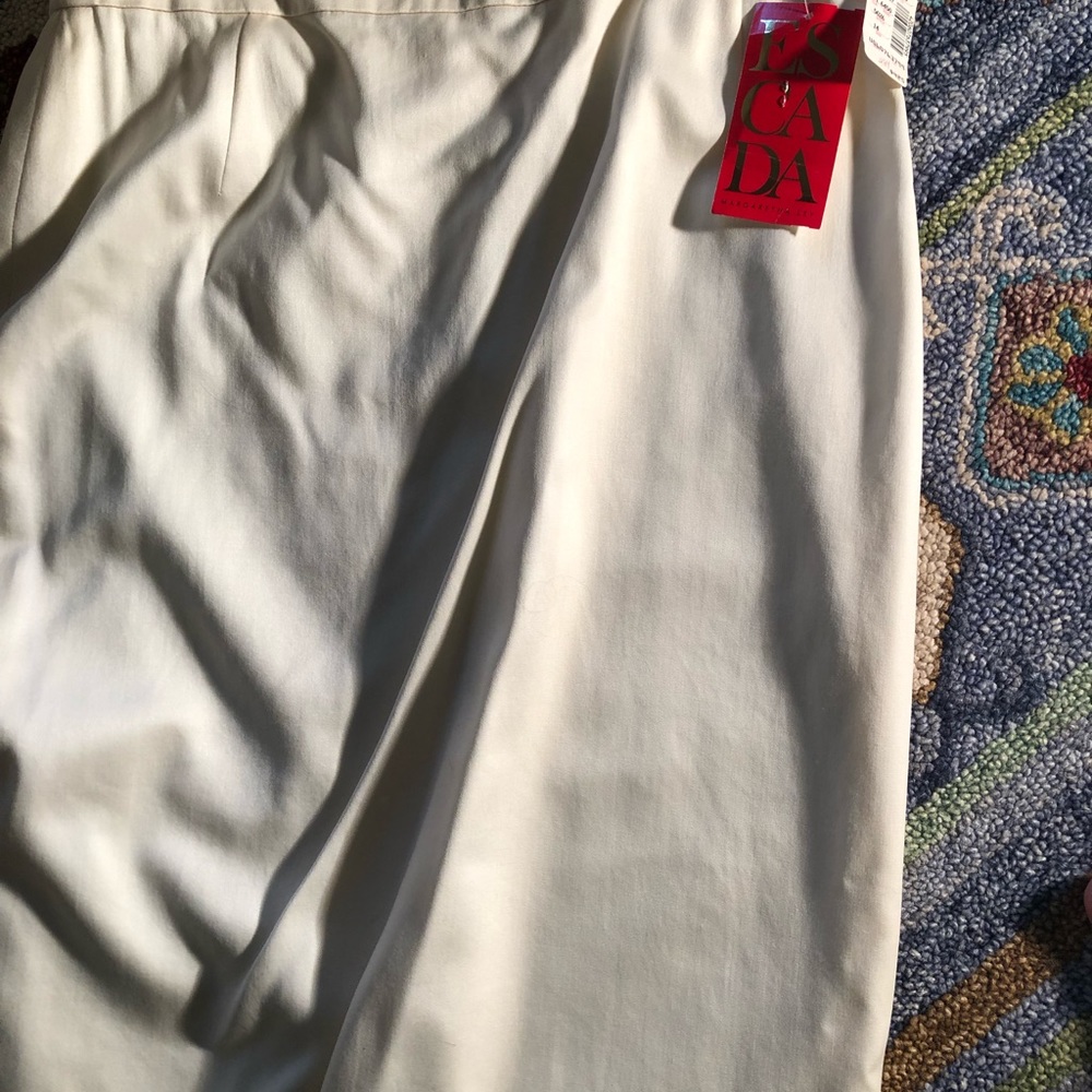 Escada Winter White Midi Skirt